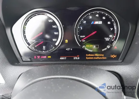 2020 BMW M2 Competition from USA, damaged, VIN WBS2U7C06L7E14814